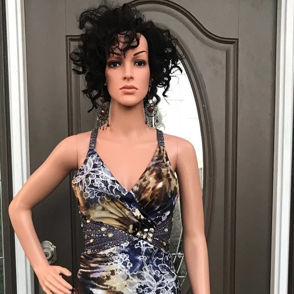 Ig Nite, multi colored halter maxi - Picture 2 of 7